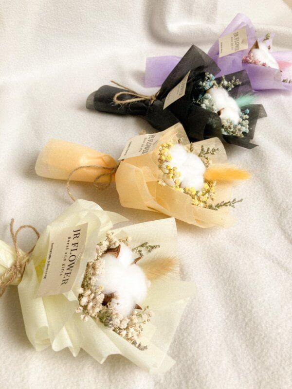 Petite cotton flowers