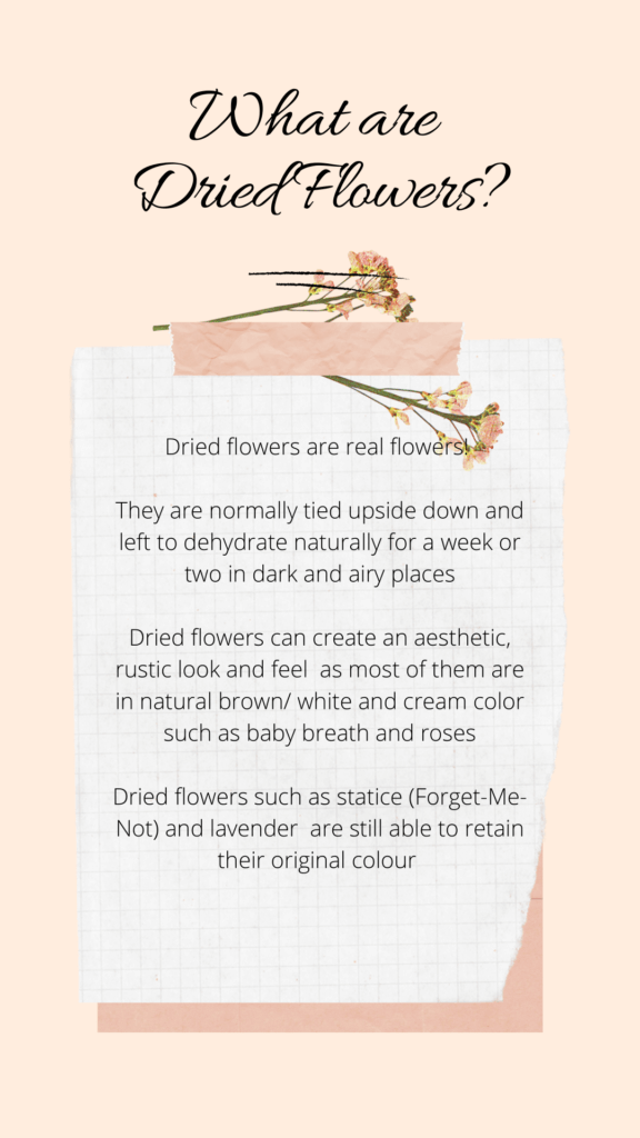 Dried flowers