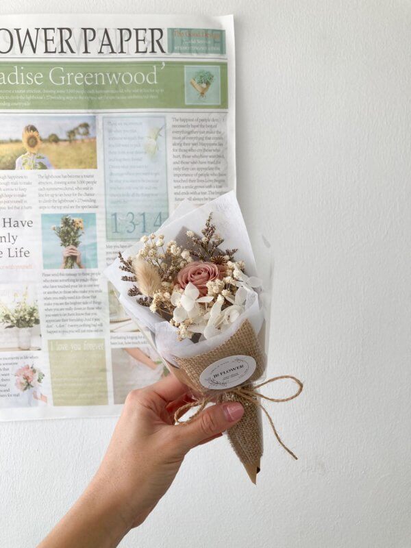 toffee mini size preserved roses bouquet