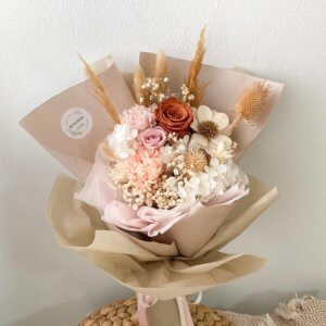 sweet colour pastel flower bouquet